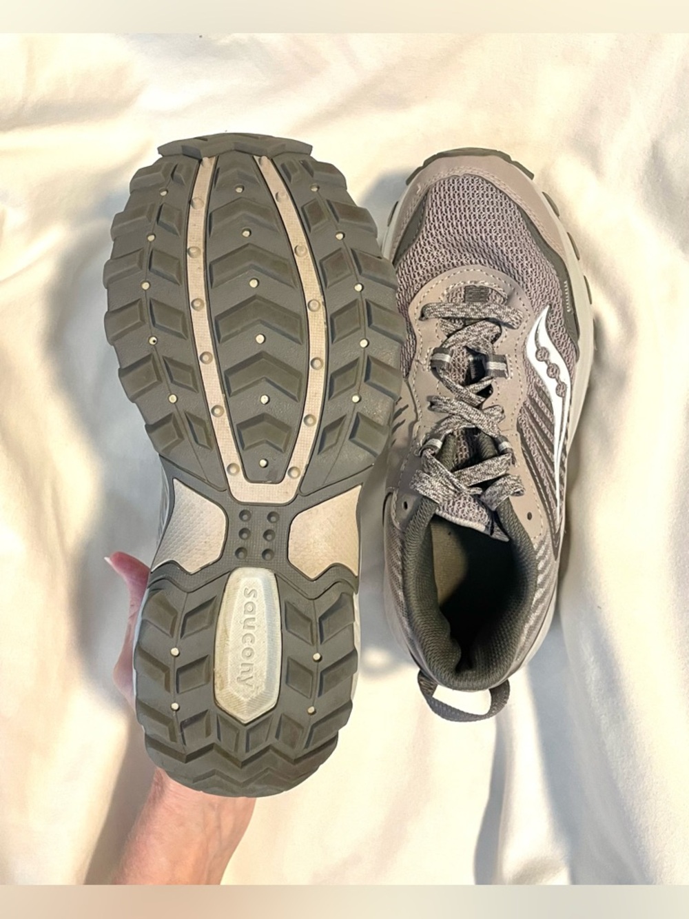 *EUC* SAUCONY Trail Running Shoes~S10668-17 - Lite Aqua/Grey - Women's Size 7 - Picture 6 of 10